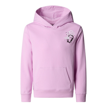 Bluza z kapturem dziewczęca The North Face GRAPHIC RELAXED różowa NF0A8AXR6FI