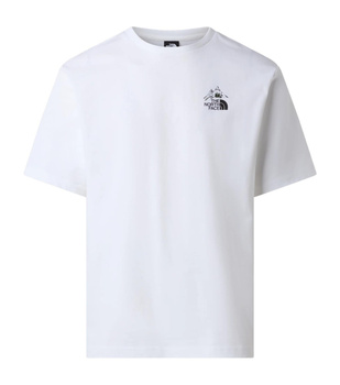 Koszulka unisex The North Face HKE BACKPACK RELAXED biała NF0A8F2TFN4