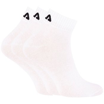 Skarpety unisex Fila QUARTER PLAIN 3-PACK białe F9300-300