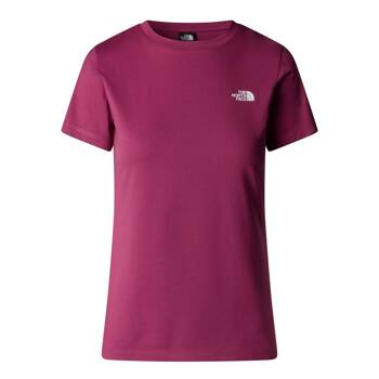 Koszulka damska The North Face S/S SIMPLE DOME różowa NF0A87NH6EO