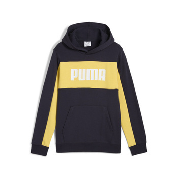 Bluza z kapturem chłopięca Puma ESS BLOCK TR granatowa 68581916