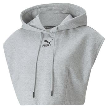 Bluza bez rękawów damska Puma DARE TO CROPPED szara 53562404