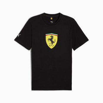 Koszulka męska Puma FERRARI SPORTSWEAR COLORED SHIELD czarna 63278301