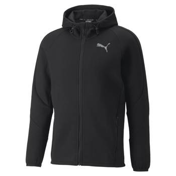 Bluza z kapturem męska Puma EVOSTRIPE FULL-ZIP czarna 84740101