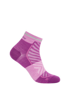 Skarpety do biegania damskie Icebreaker MER RUN+ ULTRALIGHT MINI różowe IB0A56VK0D9