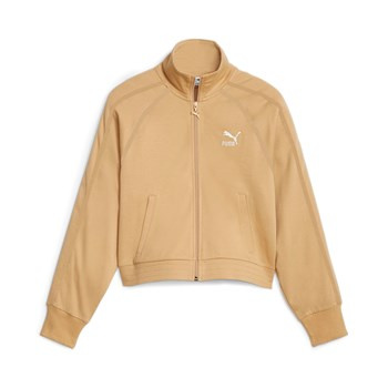 Bluza damska Puma T7 beżowa 62146484