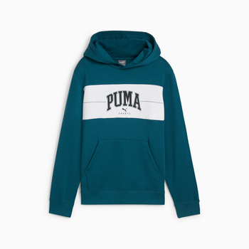 Bluza z kapturem chłopięca Puma SQUAD FL zielona 68277522