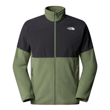 Polar męski The North Face GLACIER FULL ZIP zielony NF0A89JGDKI