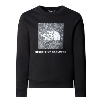 Bluza dziecięca The North Face REDBOX CREW czarna NF0A89PCYCO