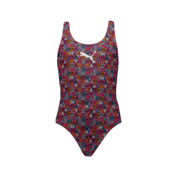 Kostium kąpielowy dziewczęcy Puma SWIM PRINTED wielokolorowy 94706302