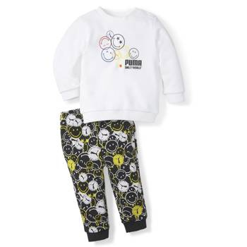 Dres dziewczęcy Puma X SW MINICAT CREW biały 84697502
