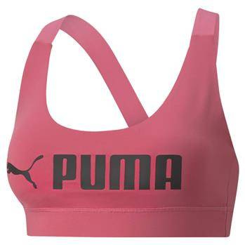 Stanik sportowy damski Puma Mid Impact różowy 52219282
