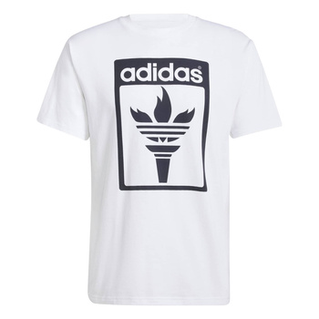 Koszulka męska adidas TREFOIL TORCH biała JJ1218