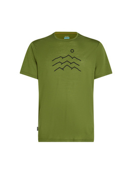 Koszulka męska Icebreaker MER 125 COOL-LITE SPHERE ACROSS zielona IB0A57810BD