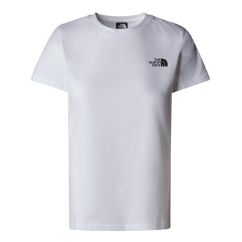 Koszulka damska The North Face S/S REDBOX SLIM biała NF0A87NMFN4
