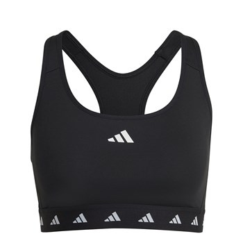 Stanik sportowy damski adidas POWERREACT TRAIN czarny HN7273