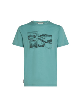 Koszulka męska Icebreaker 150 TECH LITE niebieska IB0A57C2451