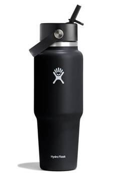 Butelka termiczna unisex Hydro Flask WIDE FLEX STRAW 946ML czarna  WT32BFS001