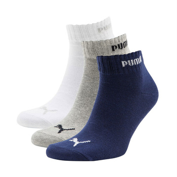 Skarpety unisex Puma QUARTER V 3-PACK wielokolorowe 88749805
