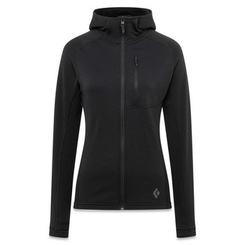 Bluza z kapturem damska Black Diamond COEFFICIENT czarna AP7440210002