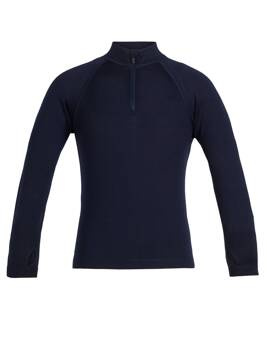 Longsleeve termiczny dziecięcy Icebreaker 260 TECH granatowy IB104499401