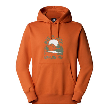 Bluza z kapturem męska The North Face OUTDOOR GRAPHIC pomarańczowa NF0A8C206IG