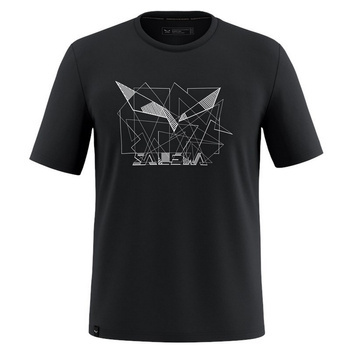 Koszulka męska Salewa EAGLE GEOMETRIC czarna 00-0000029100_0910