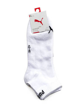 Skarpety unisex Puma QUARTER 4-PACK białe 93531602