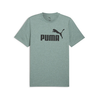 Koszulka męska Puma ESS NO.1 LOGO HEATHER zielona 68255130
