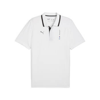 Koszulka polo męska Puma BMW MMS biała 62415402