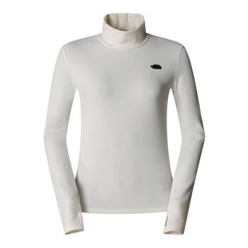 Longsleeve damski The North Face L/S TURTLE NECK SLIM beżowy NF0A89C2QLI