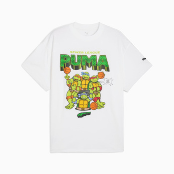 Koszulka męska Puma HOOPS X TMNT II biała 63092901