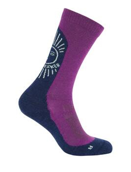 Skarpety trekkingowe męskie Icebreaker MER HIKE+ LIGHT CREW fioletowe IB0A578U0G4