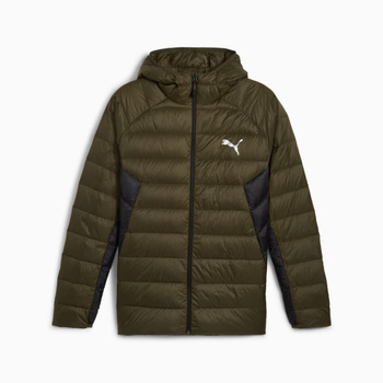 Kurtka z kapturem męska Puma PACKLITE DOWN zielona 84935570