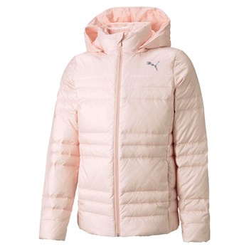 Kurtka z kapturem dziewczęca Puma LIGHT GOOSE DOWN różowa 53194436