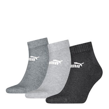 Skarpety unisex Puma ELEMENTS PLAIN QUARTER 3-PACK wielokolorowe 94710810