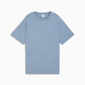 Koszulka damska Puma ESS ELEVATED RELAXED WASH niebieska 68810234