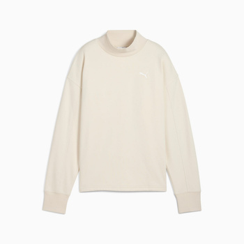 Bluza damska Puma HER RELAXED CREW FL beżowa 68815287