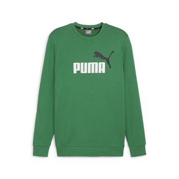 Bluza męska Puma ESS + 2 COL BIG LOGO TR zielona 58676386