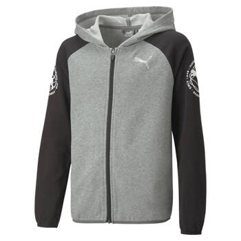 Bluza z kapturem chłopięca Puma ACTIVE SPORTS FZ TR szara 67320603