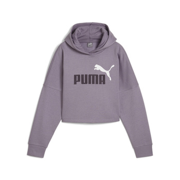 Bluza z kapturem dziewczęca Puma ESS LOGO fioletowa 67113434