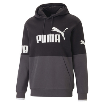 Bluza z kapturem męska Puma POWER COLORBLOCK FL czarna 67332401