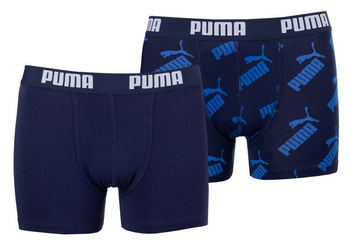 Bokserki chłopięce Puma AOP 2-PACK granatowe 93552602