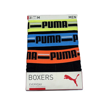 Bokserki męskie Puma BASIC BRAND 3-PACK wielokolorowe 93545714