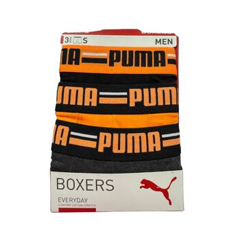 Bokserki męskie Puma BASIC BRAND ELASTIC 3-PACK wielokolorowe 93545711