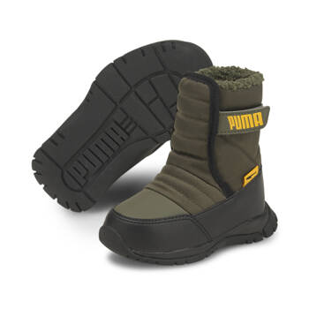 Buty zimowe dziecięce Puma NIEVE BOOT WTR AC INF zielone 38074602