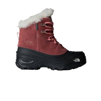 Buty zimowe dziecięce The North Face SHELLISTA V LACE WP bordowe NF0A7W5X7I0