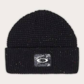 Czapka zimowa unisex Oakley ELLIPSE PATCH WAFFLE BEANIE czarna FOS901658-02E