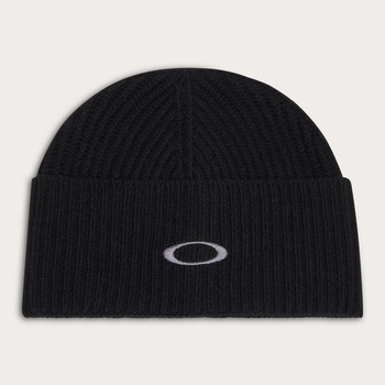 Czapka zimowa unisex Oakley ELLIPSE RIBBED BEANIE czarna FOS901284-02E