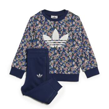 Komplet dresów dziecięcych adidas LIBERTY LONDON granatowy JC8049